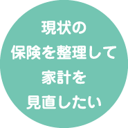 現状の保険を整理して家計を見直したい